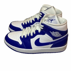 Air Jordan 1 Mid Sneakers Kentucky Blue
